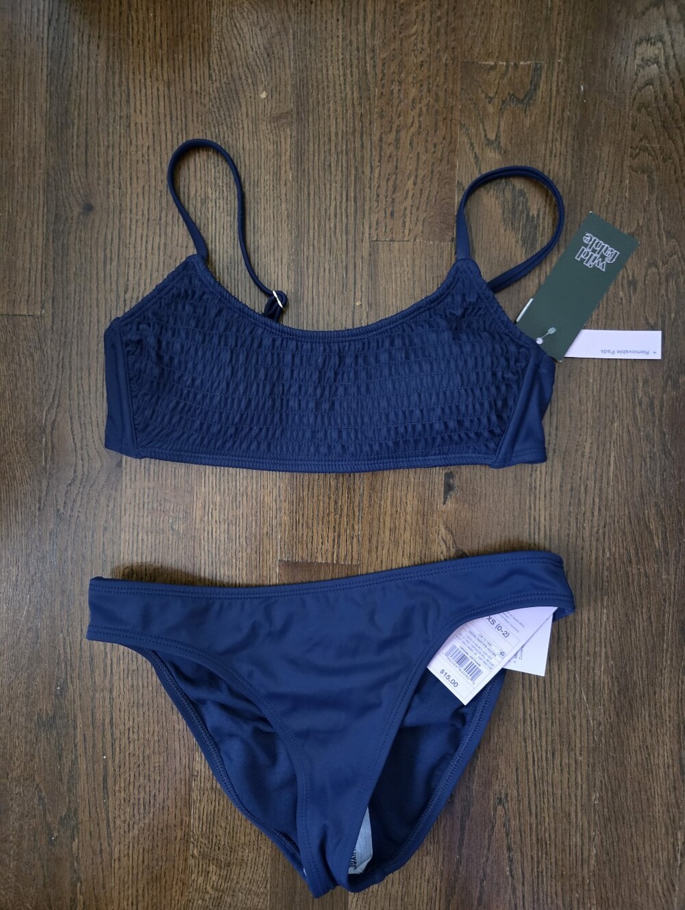 New Wild Fable Womens XS 0/2 Navy Blue Bikini